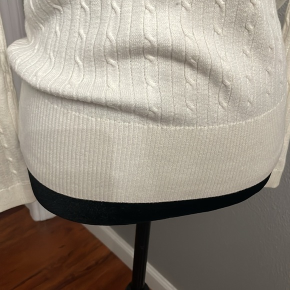 Tommy Hilfiger Flag Sleeve White Long-sleeve Top - Picture 3 of 11